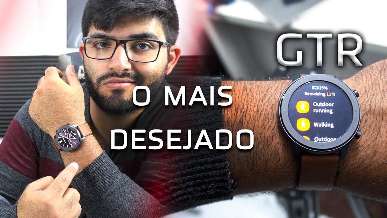 ELEGÂNCIA TOTAL! AMAZFIT GTR! O SmartWtach mais BONITO da Xiaomi, MAIS DE 20 DIAS FORA DA TOMADA?