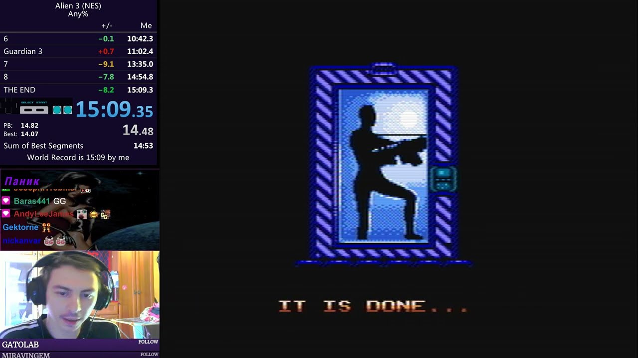 Alien 3 speedrun in 15:09 (Former World Record)