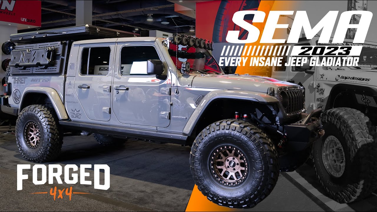 Все модели Gladiator на выставке SEMA 2023 (Rubicons, Hellcats, Overland Rigs и многое другое!)