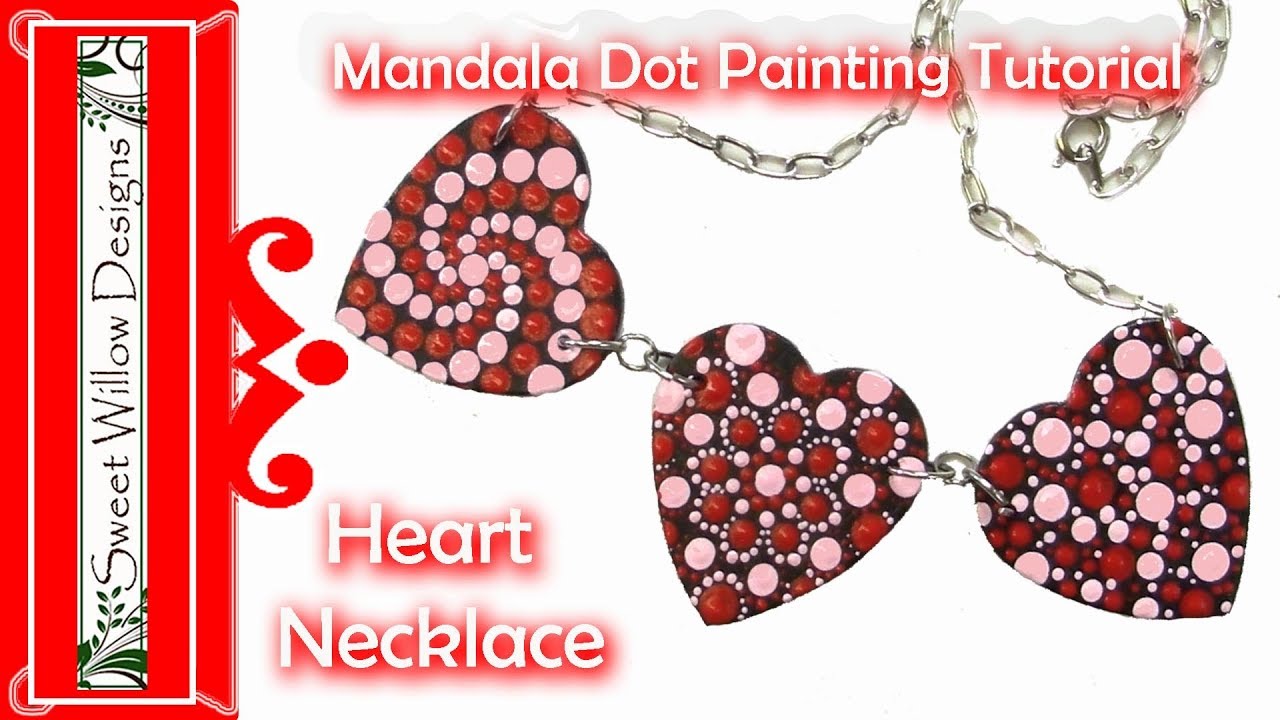 How to Paint Dot Mandalas #008 - Micro Dot Heart Necklace