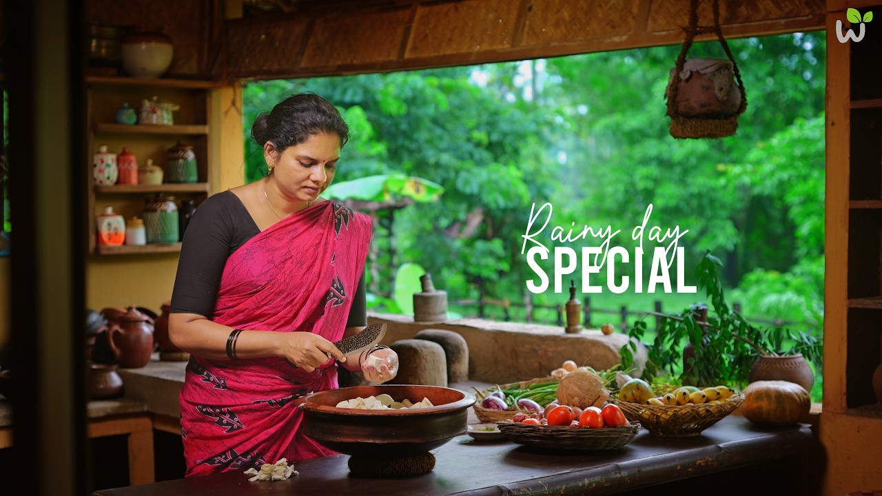 Unique Tapioca Chicken Biryani | Rainy Day Special | Village Style Chicken Biryani with Tapioca.