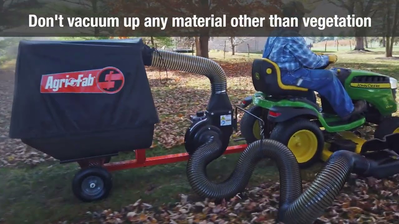 05 Safety, Operation & Maintenance - Agri-Fab 29 cu ft Soft Top Lawn Vac [45-0630]