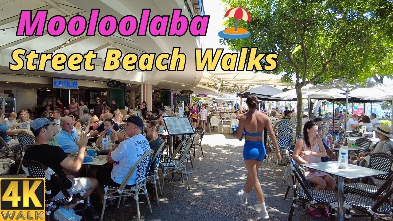 Mooloolaba Sunshine Coast Australia 🌴  Street Beach Walks 4K