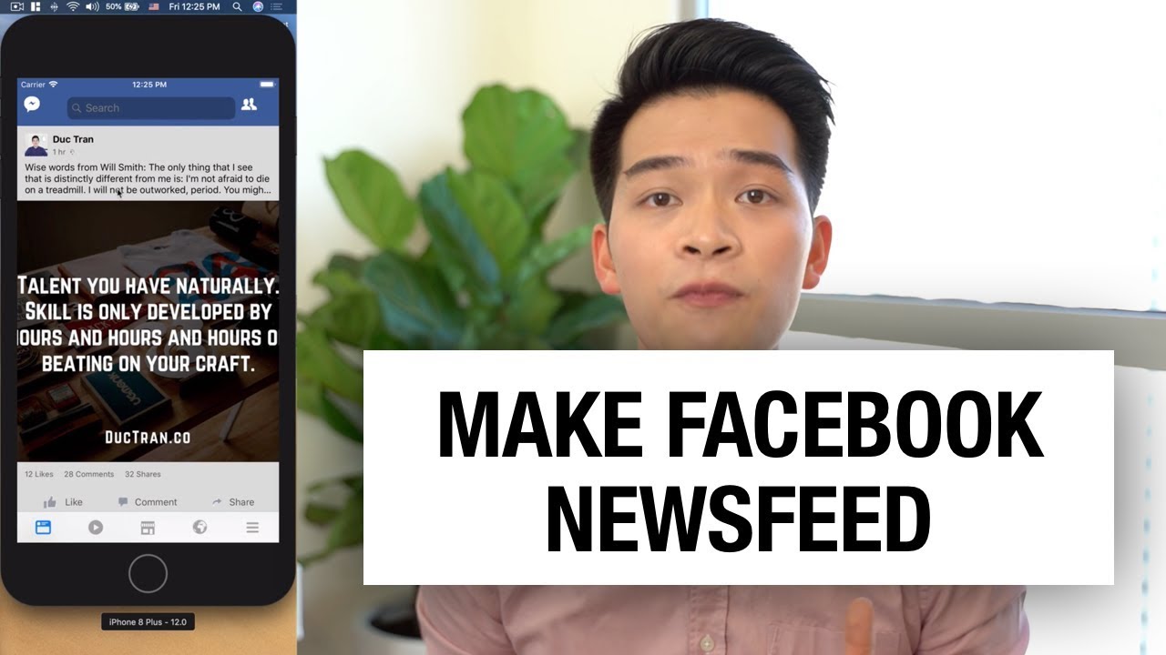 Make Facebook Newsfeed with Swift in iOS
