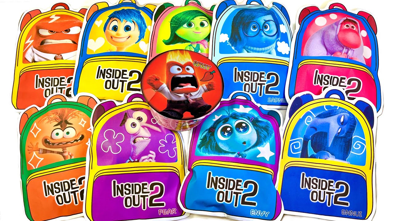 ☁️Paperdiy ASMR☁️ New INSIDE OUT 2 Cute Backpack Blind bags Unboxing, Craft Ideas