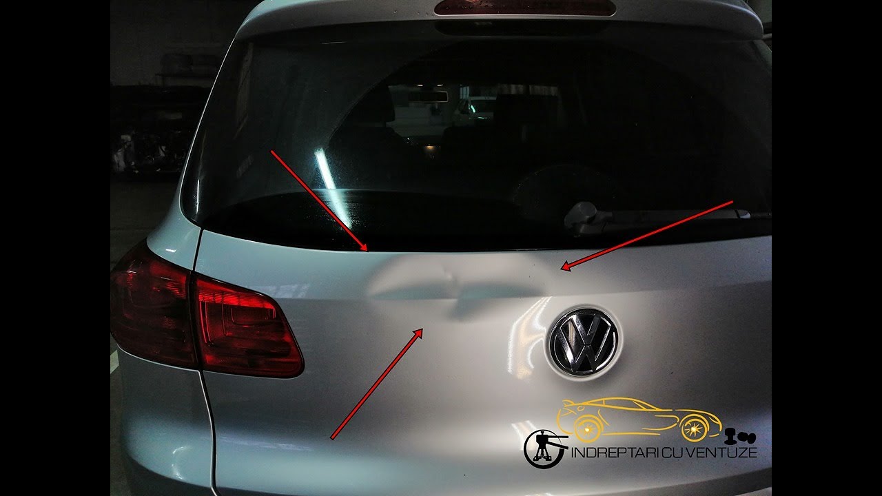 Indreptari auto cu ventuze - PDR Craiova - Reparatie haion Volkswagen Tiguan - Paintless dent Repair