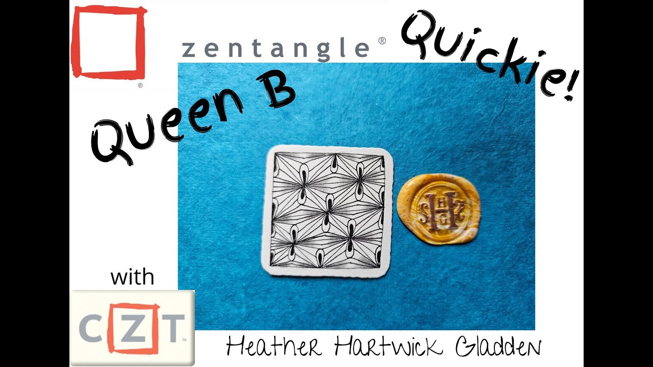 Queen B | Zentangle® Quickie