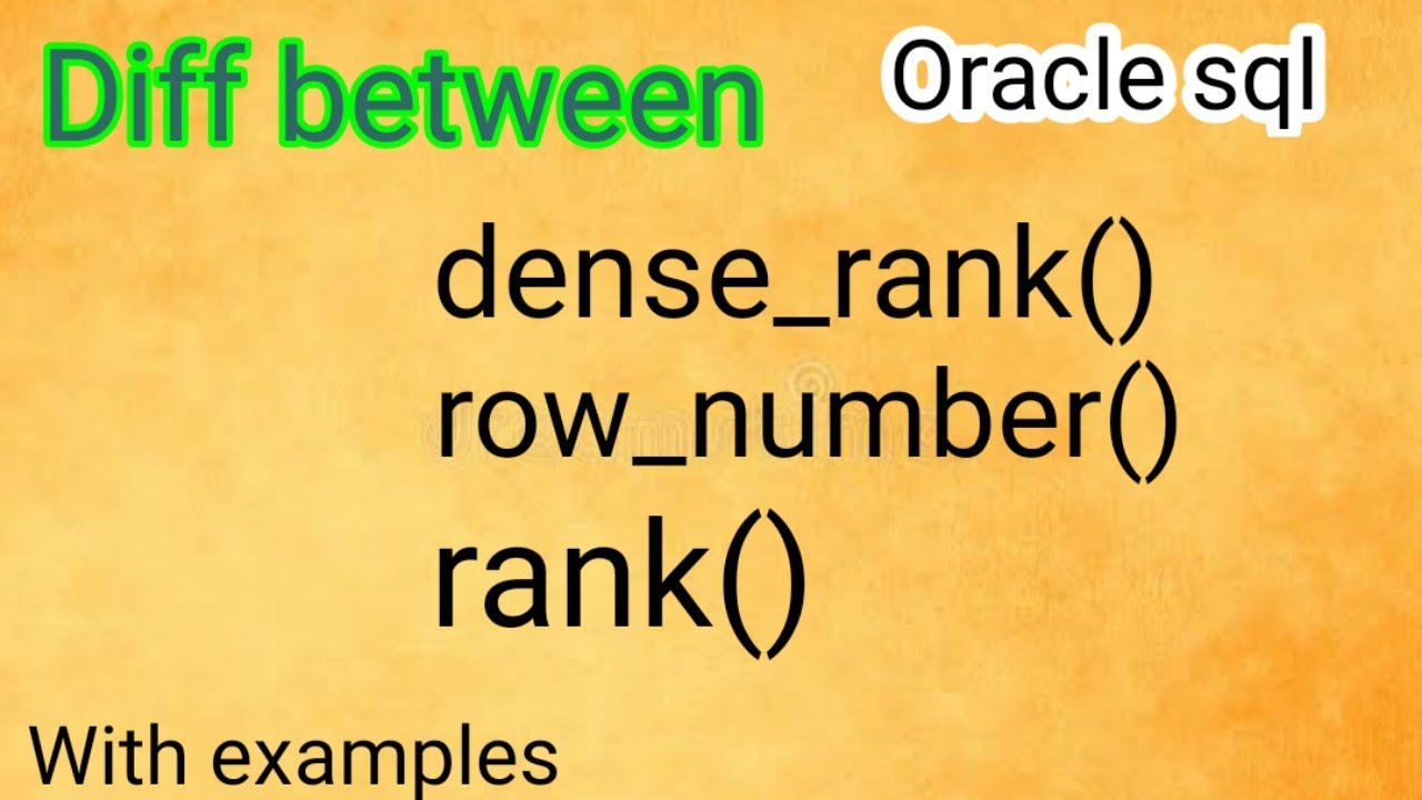 very simple and easy way to understand the row_number,rank,dense_rank 👩‍🏫 || 2022