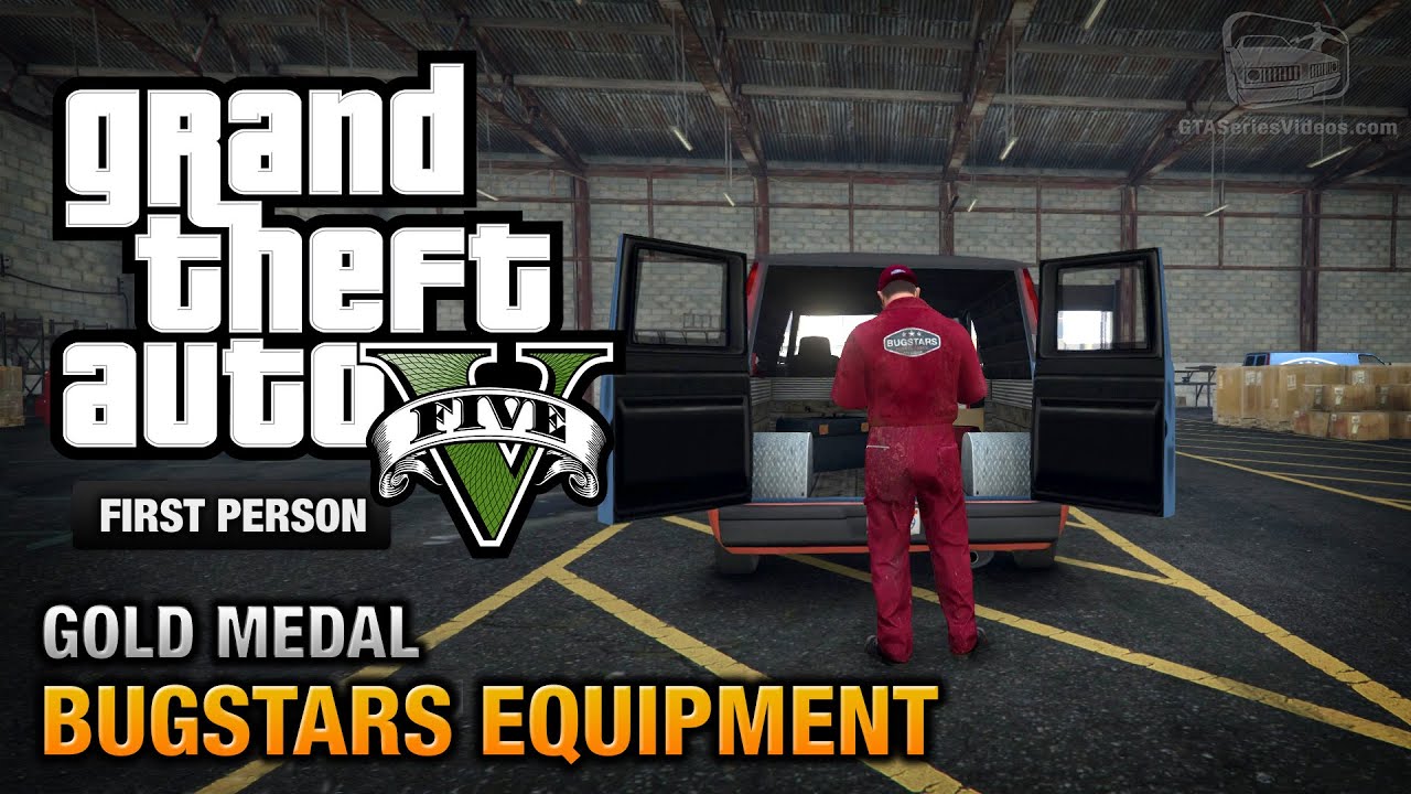 GTA 5 - Mission #14 - Bugstars Equipment [First Person Gold Medal Guide - PS4]