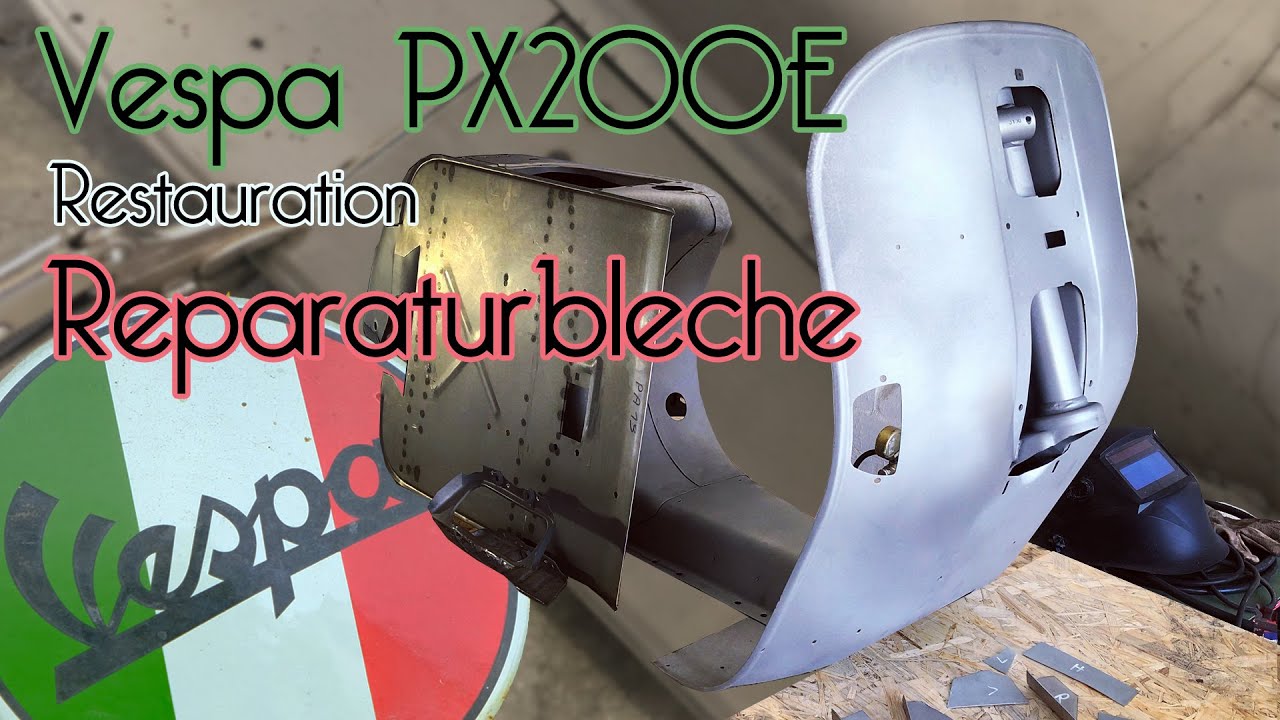 Vespa PX200E | RESTAURATION | Reparaturbleche anfertigen | KAROSSERIEARBEITEN | Custom PX Teil 3