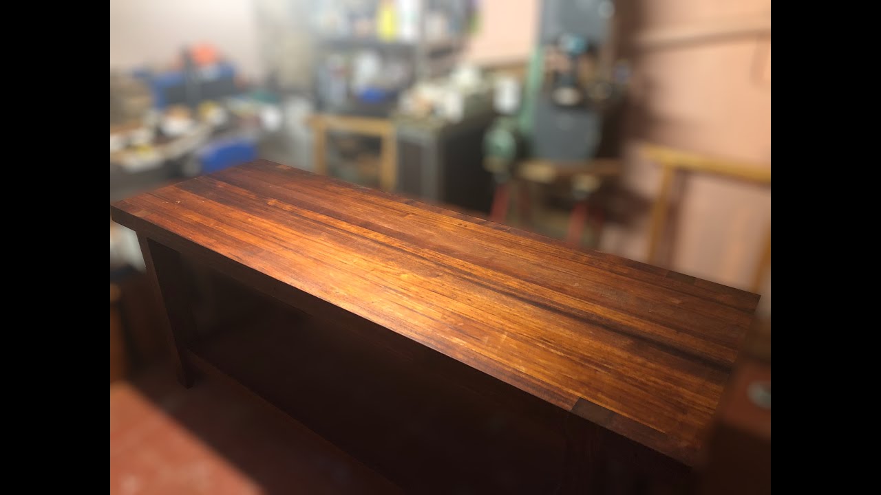 #1. Meranti workbench - Etabli en meranti