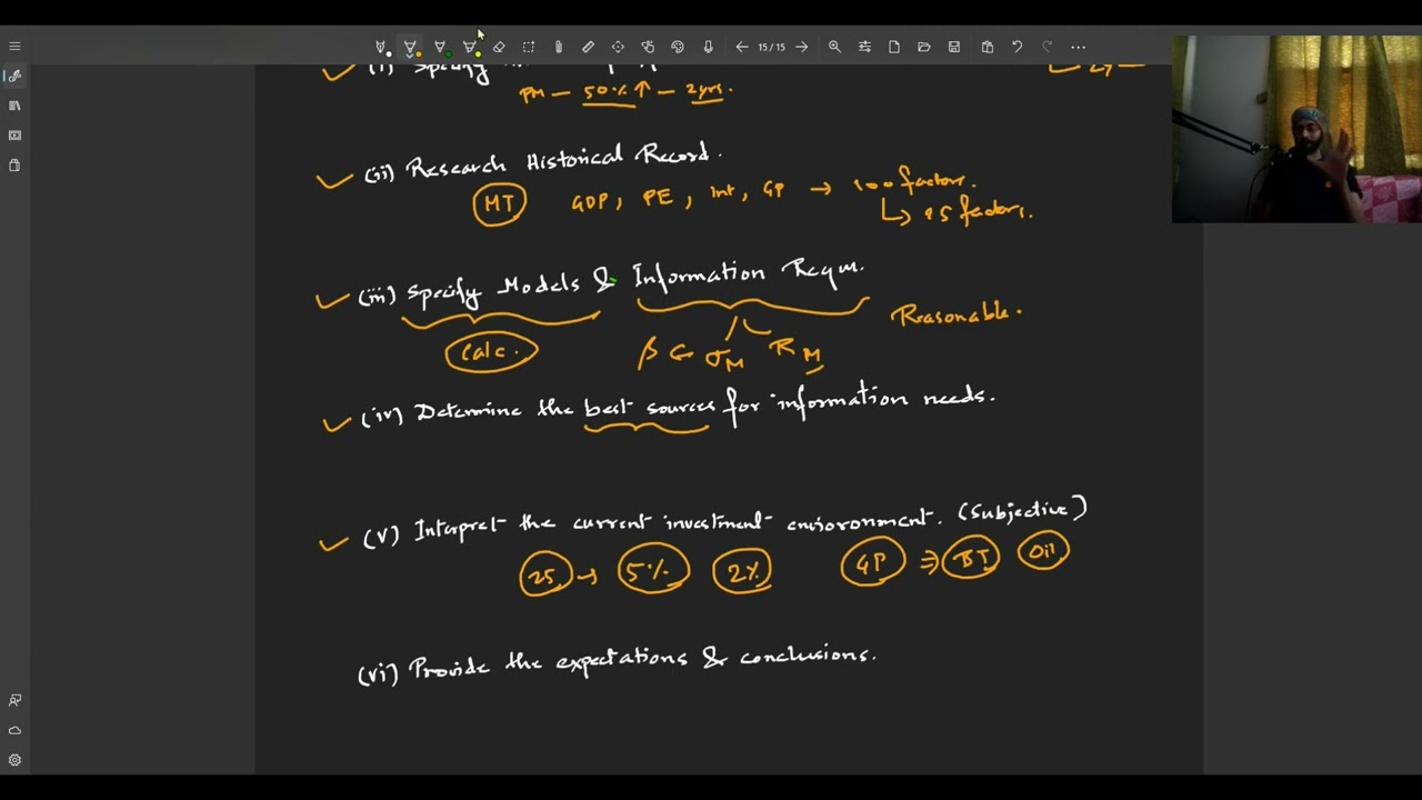 7 Step Framework for Developing Capital Market Expectation | CFA Level 3