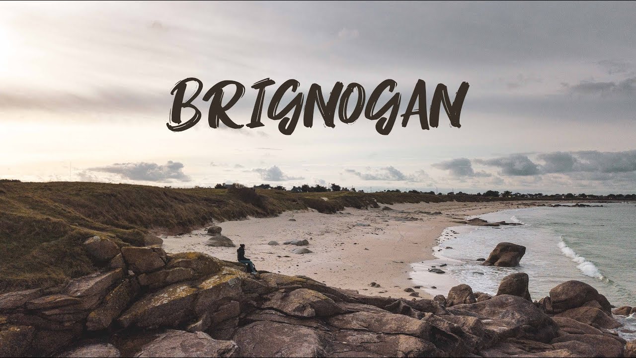 DRONE - Plage de Brignogan vue du ciel