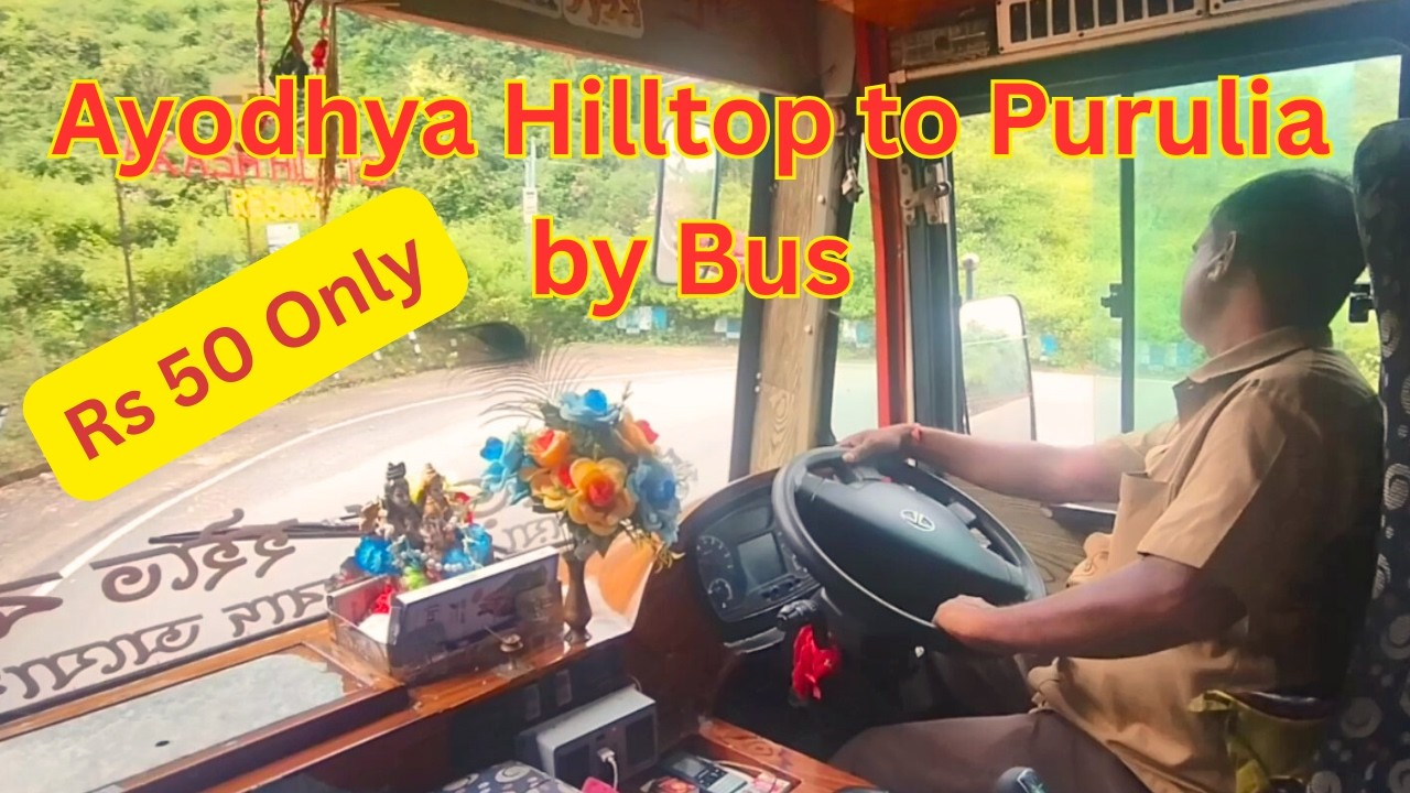 Ayodhya hills to Purulia Bus Journey | Bus from Ayodhya Hill #busjourney #ayodhyahills