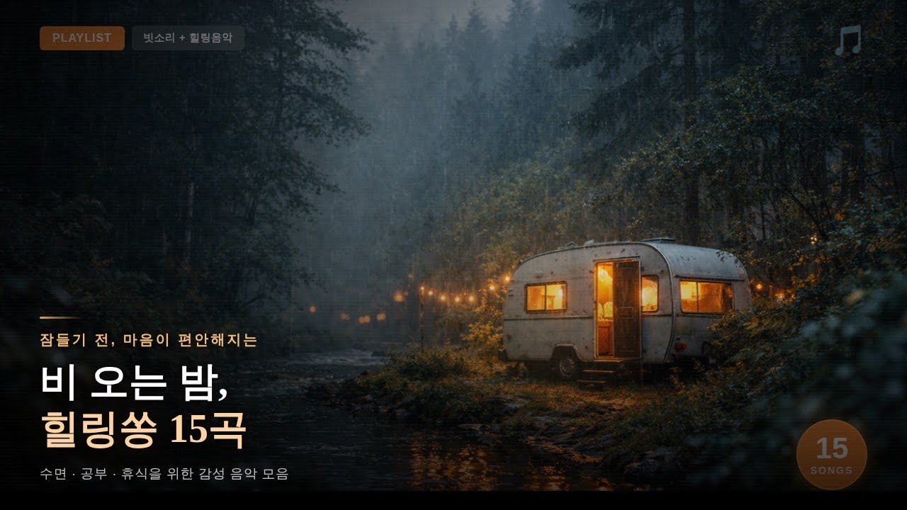 지치고 힘든 당신에게 보내는 위로의 힐링쏭 15곡 🌧️ Healing Songs for Your Tired Soul