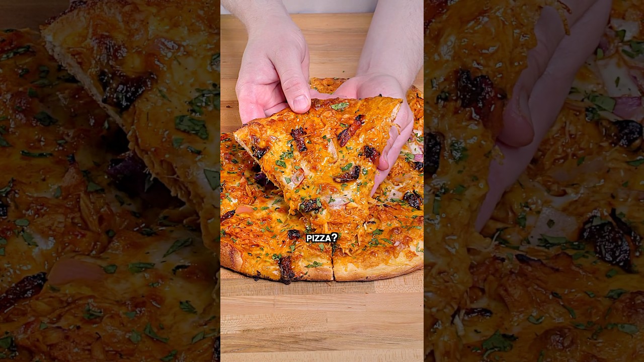 Chicken Taco Pizza 🍕 #shorts