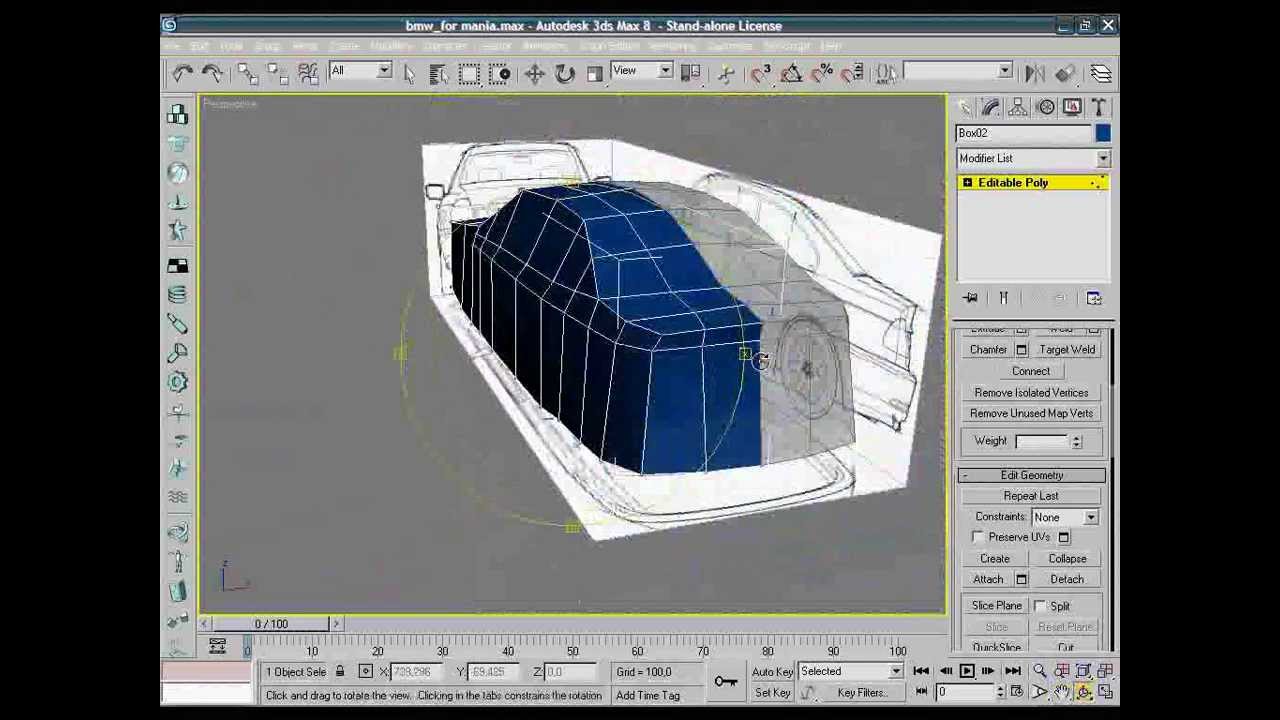 Создание авто в 3D MAX часть 2