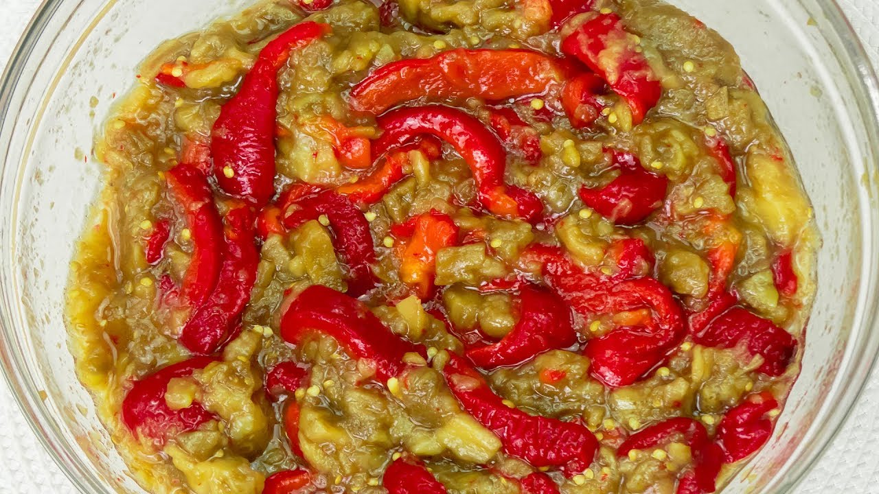 Este rețeta mea preferată cu vinete, o fac toată vară! Aperitiv de vinete cu ardei. | SavurosTV