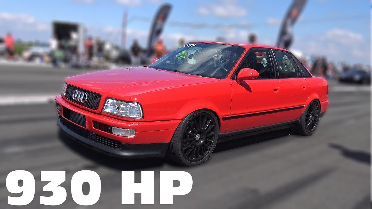 930 HP Audi 80 VR6 Quattro 0-285 KM/h TOP SPEED RUN!