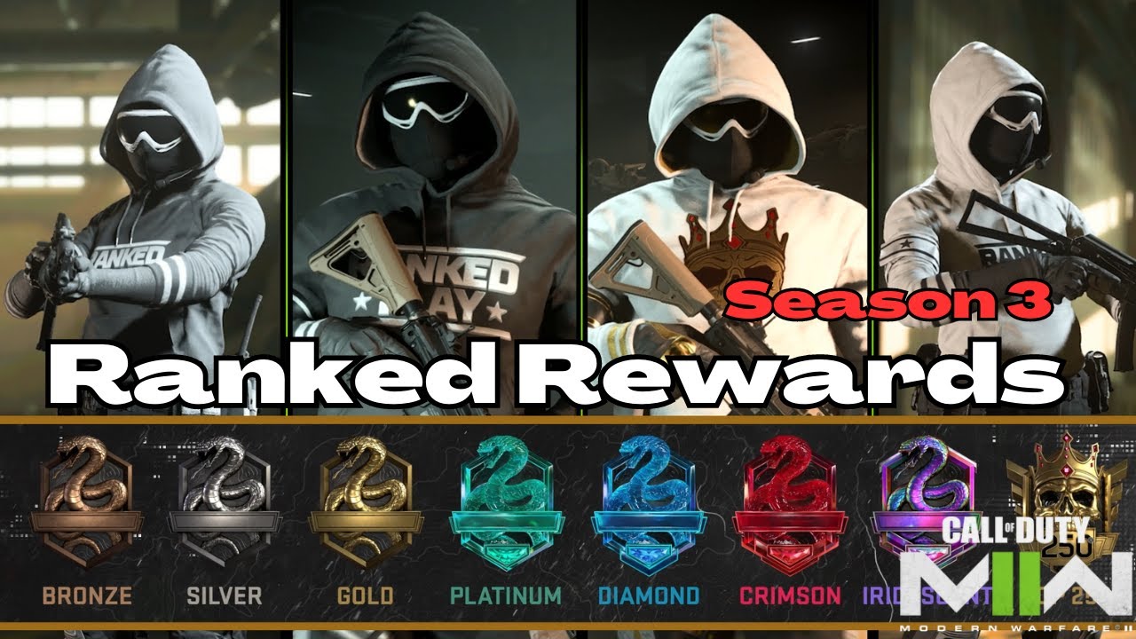 All Modern Warfare 2 Season 3 Ranked Rewards