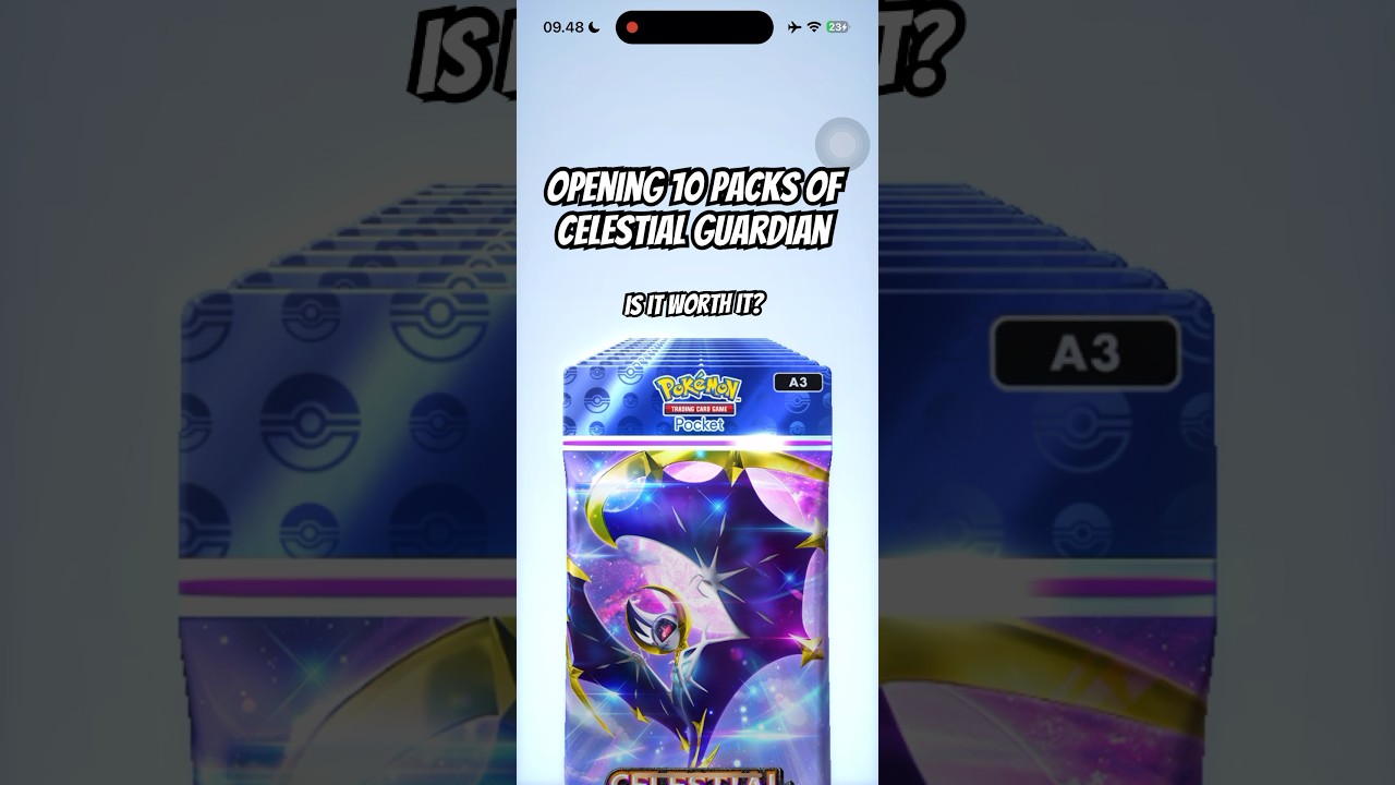Open 10 packs of Celestial Guardian Pokemon TCG Pocket #pokemon #tcg #pokemontcg #gacha