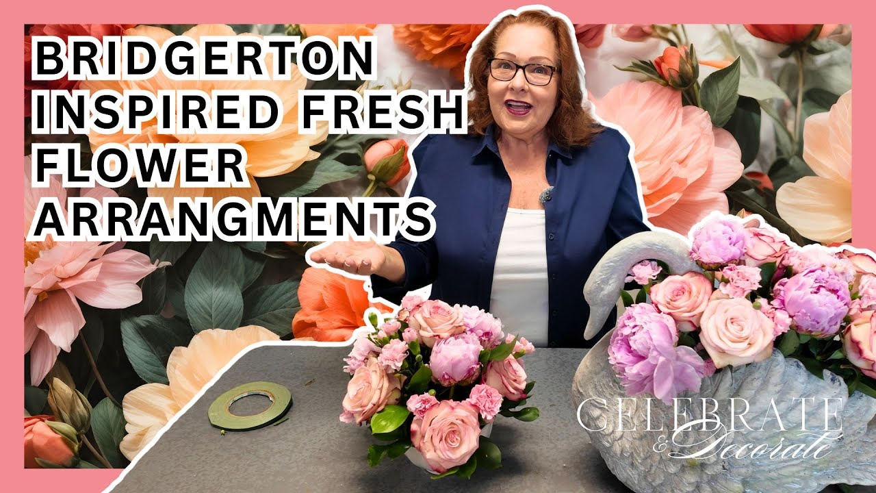 DIY with Me: Bridgerton Inspired Fresh Floral Arrangement