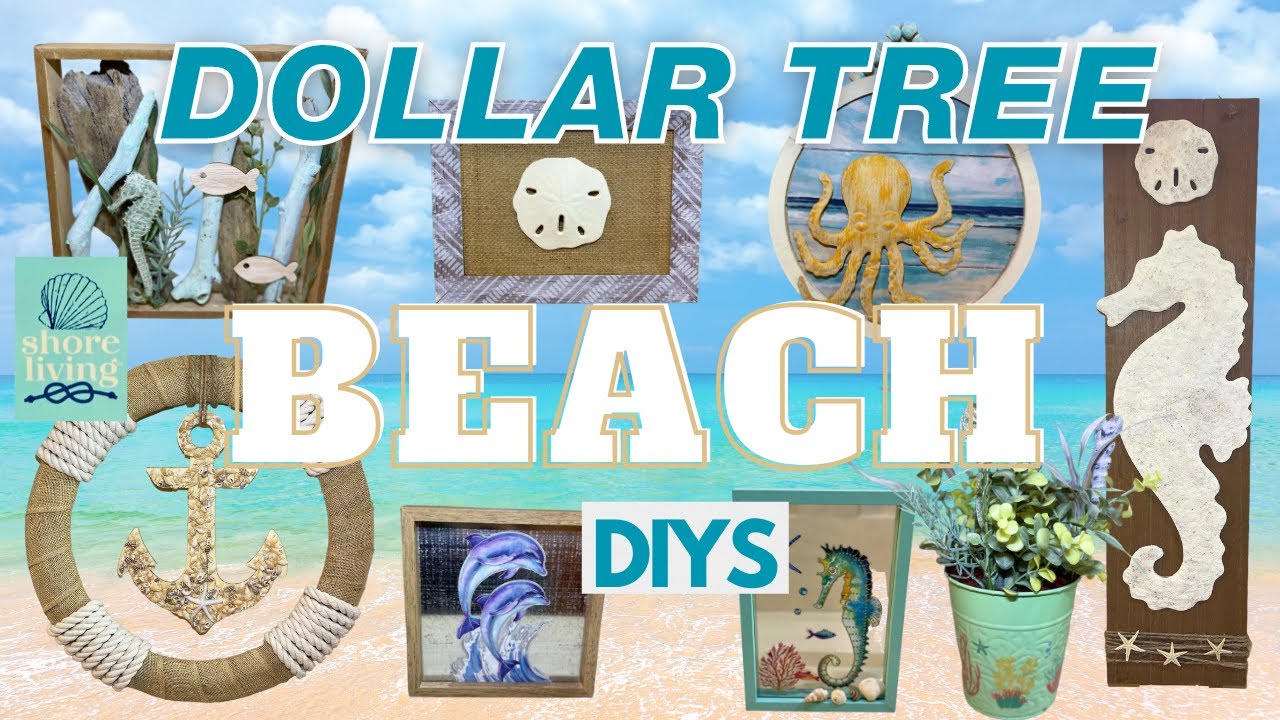 ⚓️ 8 New SHORE LIVING Dollar Tree DIYS! Beach, Coastal or Summer DIY & Hacks 2023