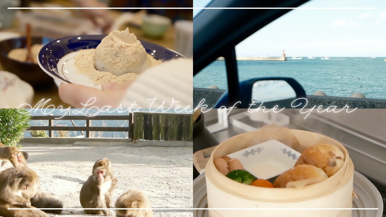 vlog | 淡路島に猿に夢舞台、蒸籠蒸しと餅つき🏝️🐒年末のいろいろ🌟