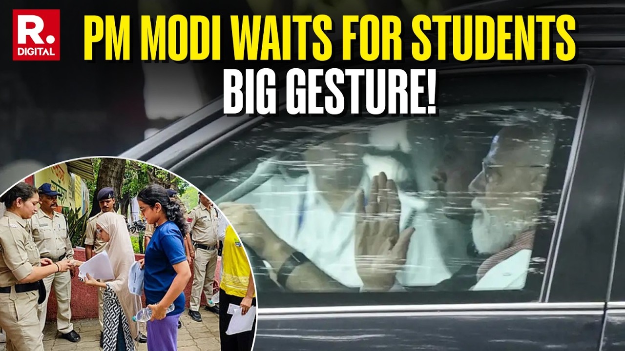 Prime Minister Narendra Modi Waits At Airport To Avoid NEET Re-Test Traffic Disruption