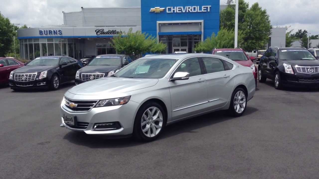 2014 Chevrolet Impala LTZ Silver Ice Metallic, Burns Cadillac Chevrolet Rock Hill Sc