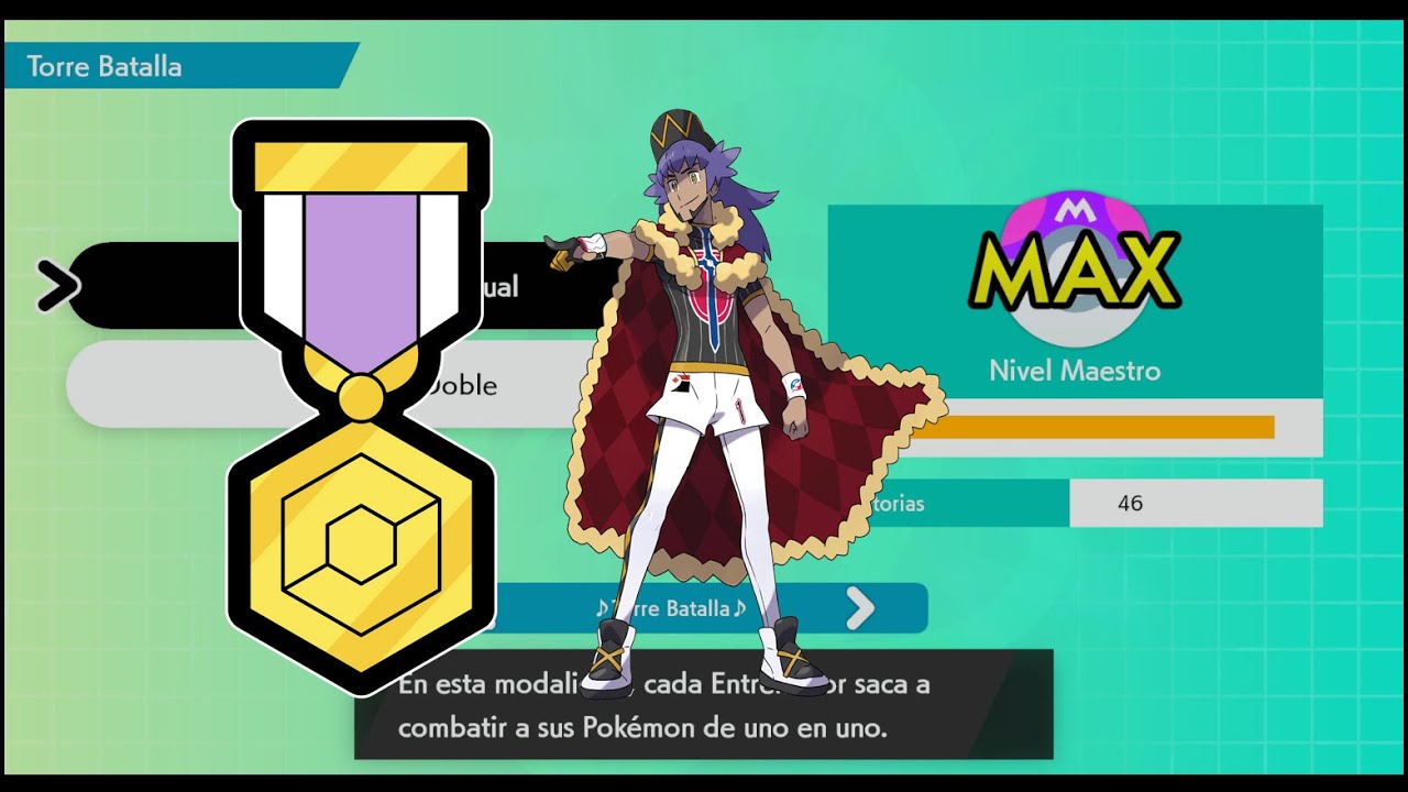 Torre de batalla Pokémon espada/escudo. Consiguiendo la cinta maestro
