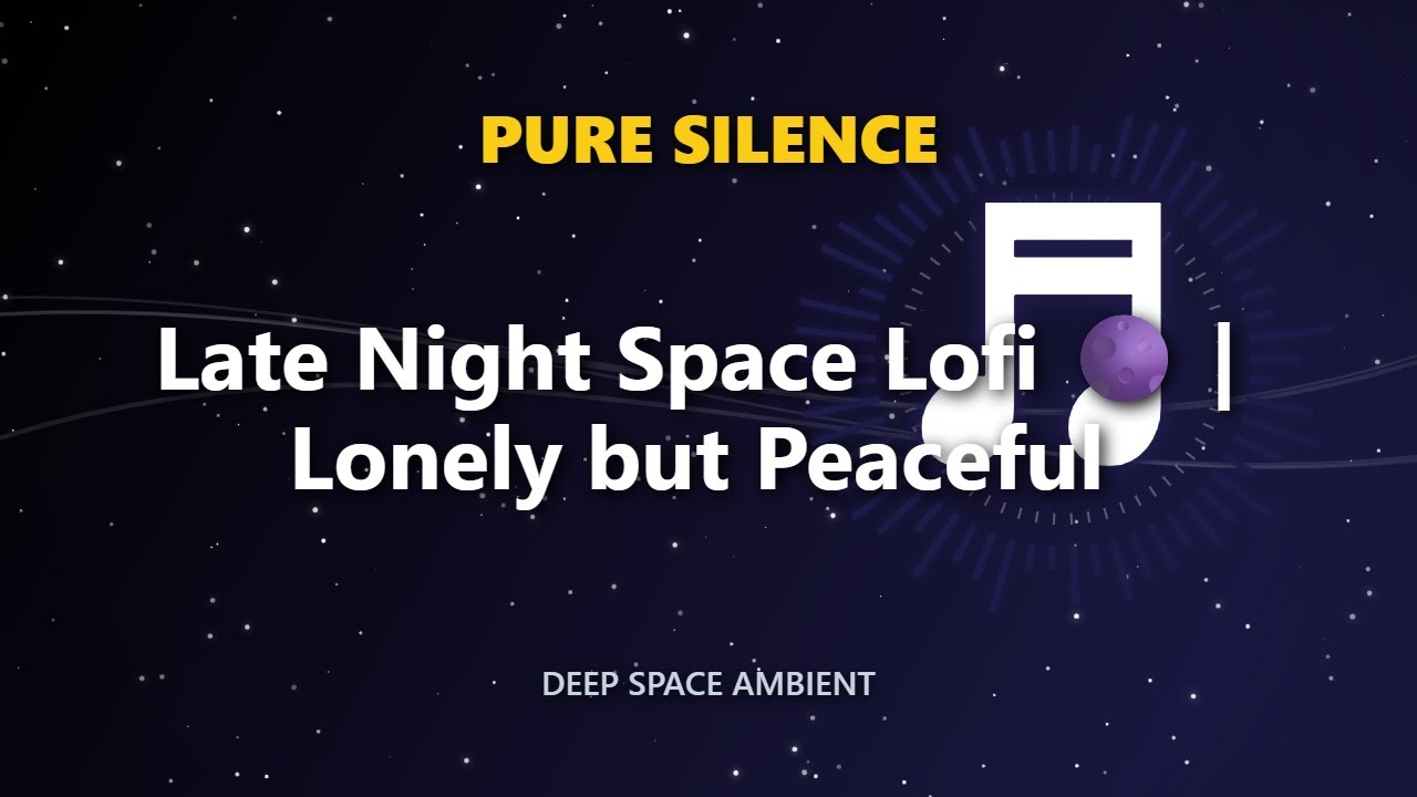 Late Night Space Lofi 🌑 | Lonely but Peaceful