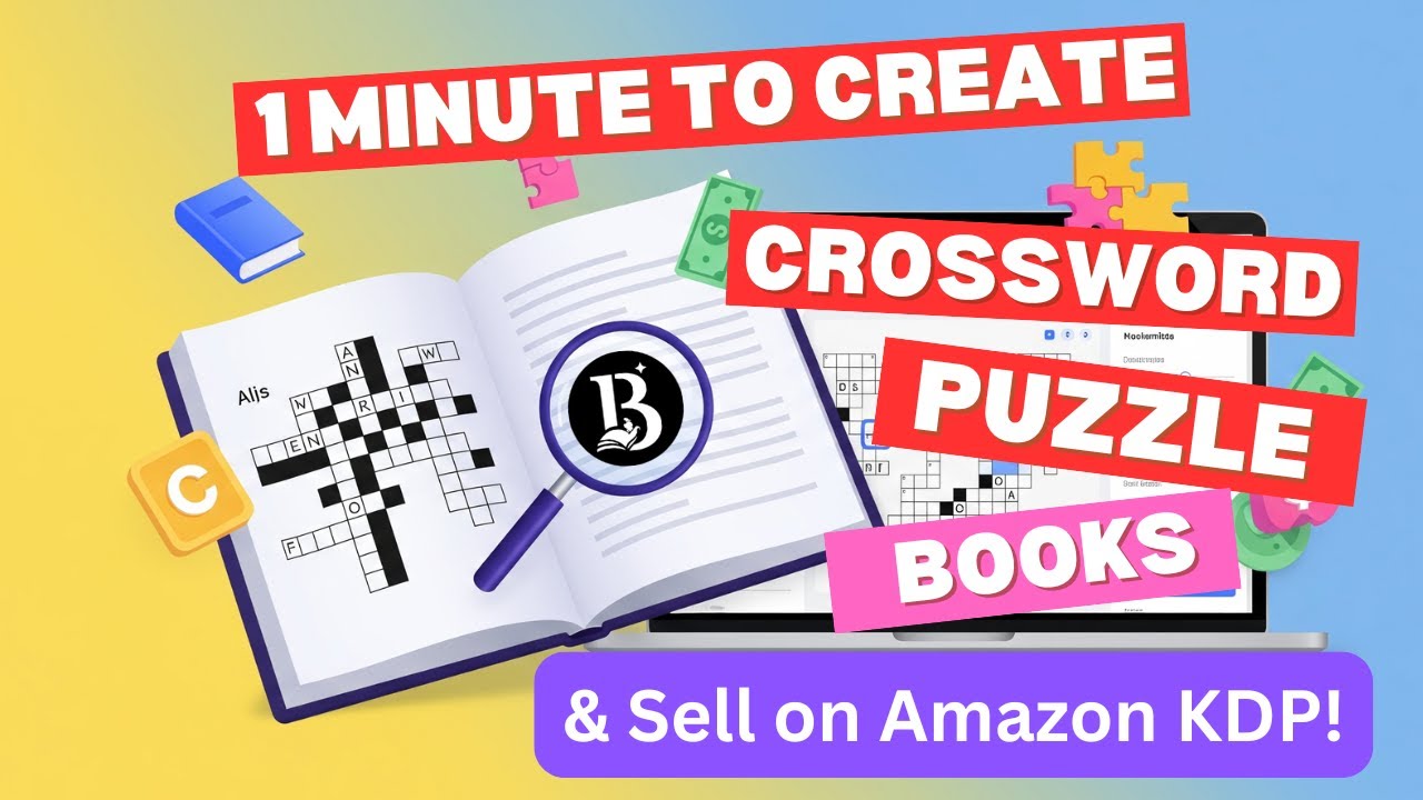 How to create activity books for Amazon KDP -  Crosswords Puzzle book (with BooksGenie.ai)