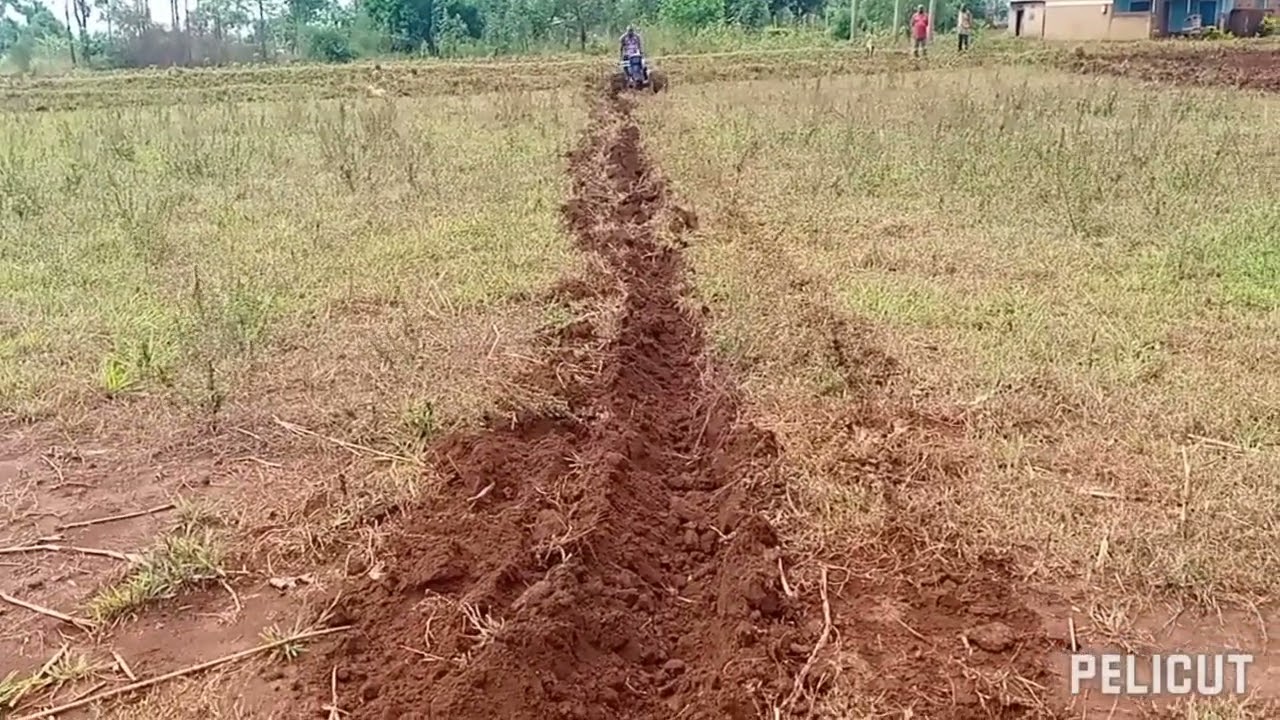 how I trained people to operate the walking tractor, and to plough.