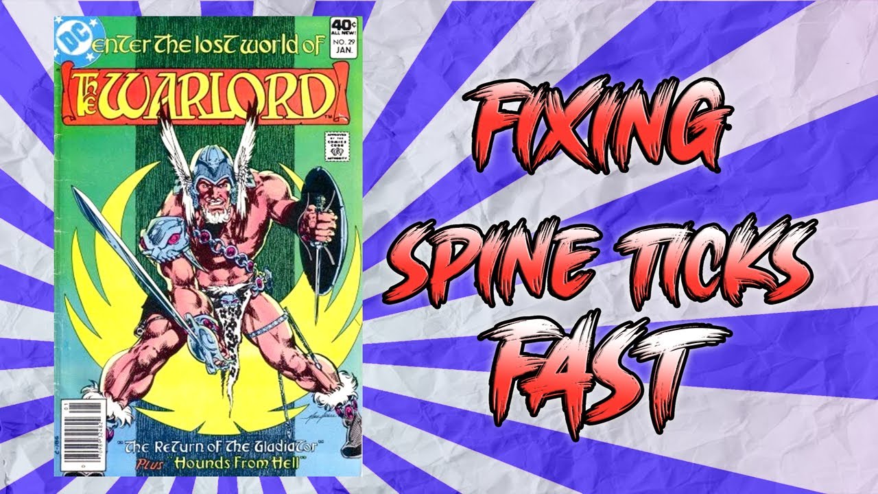 Comic Book Repair - Fixing Spine Ticks Fast