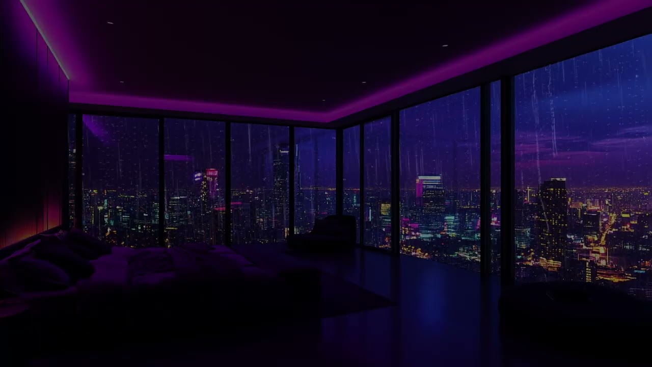 City Rain After Dark 🌙 Soft Rain Sounds for Deep Sleep, Relaxation & Stress Relief