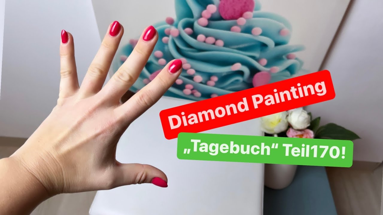 Diamond Painting „Tagebuch“ Teil170!🙃💚 Update „Fussel“ und ich zeige euch meine XL Bildermappe!