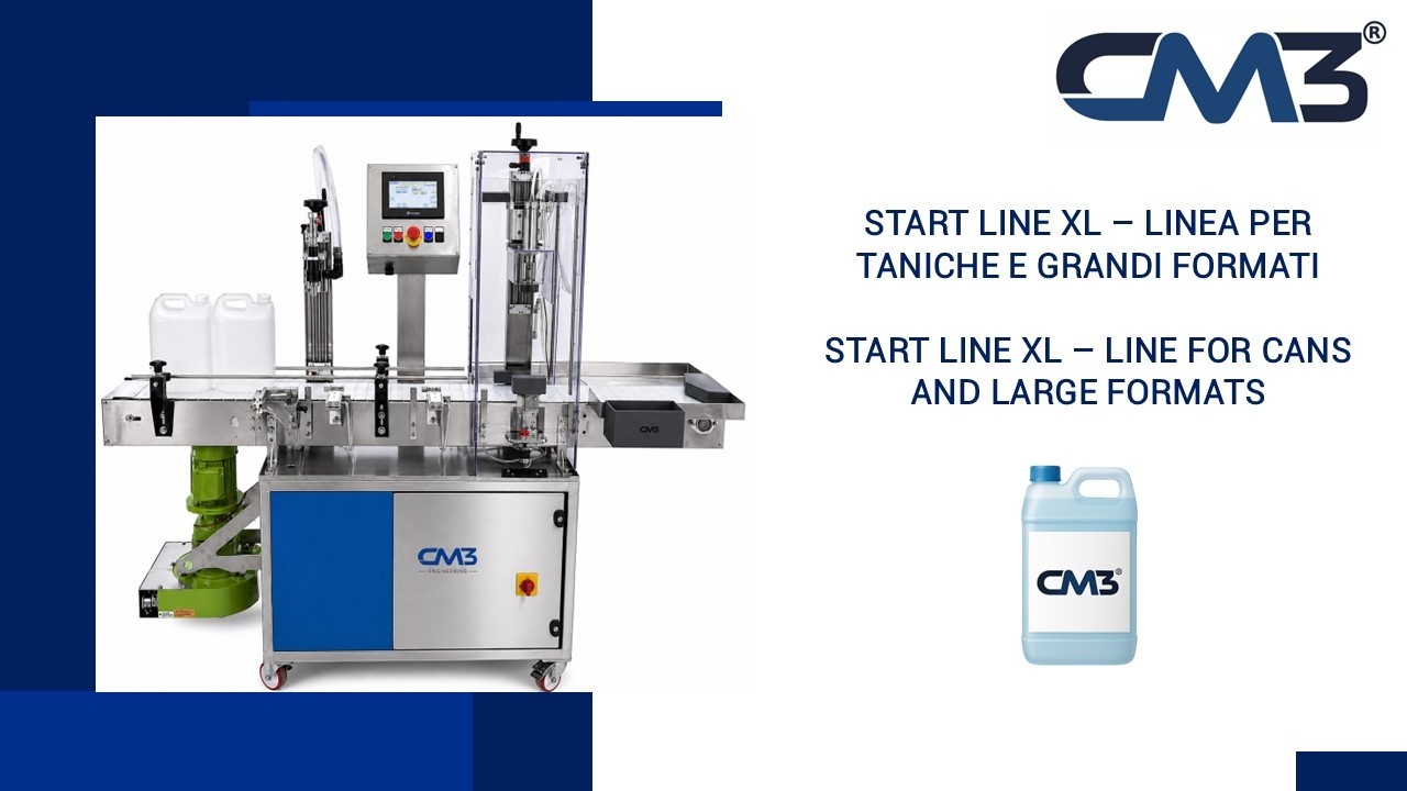 Start line XL per taniche e grandi formati