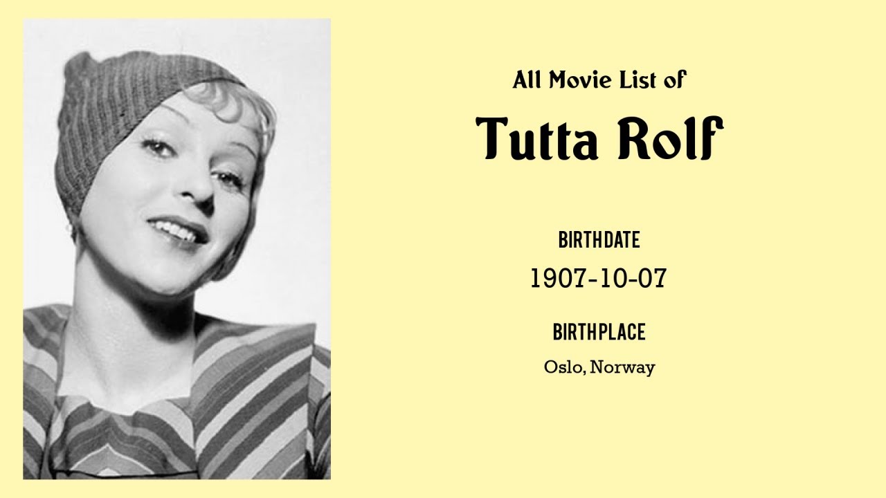 Tutta Rolf Movies list Tutta Rolf| Filmography of Tutta Rolf
