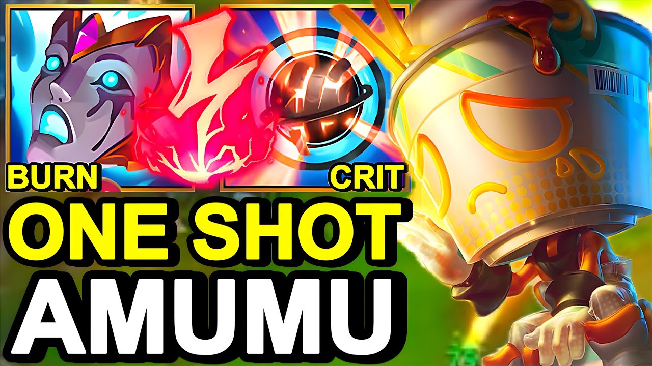WILD RIFT CHINA AMUMU JUNGLE - MAX AP ONE SHOT Amumu Build Runes - Food Spirits Amumu Wild Rift Skin