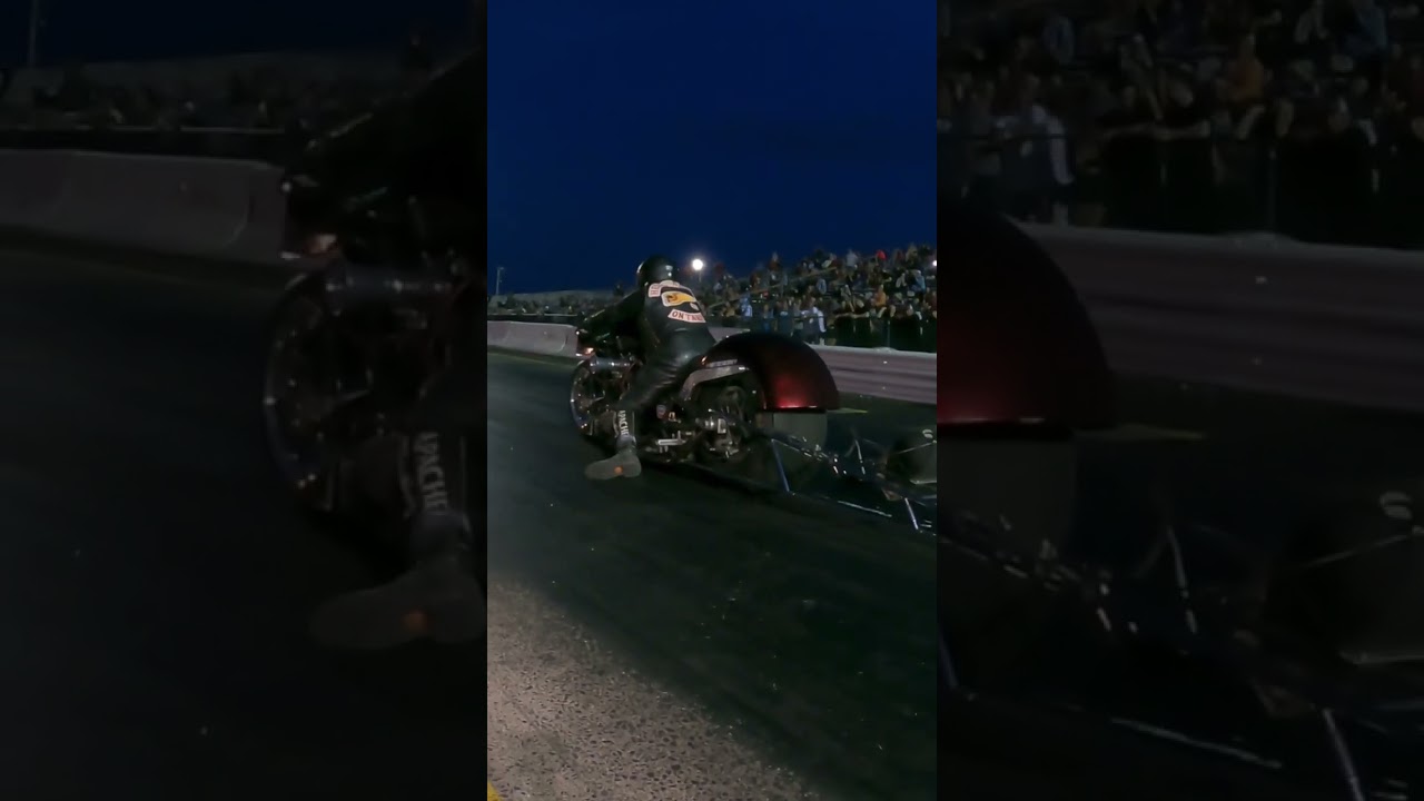 Nitro Harley action Grand￼ bend Motorplex￼ #short #DragRacing￼ #NatureHarleys￼￼￼