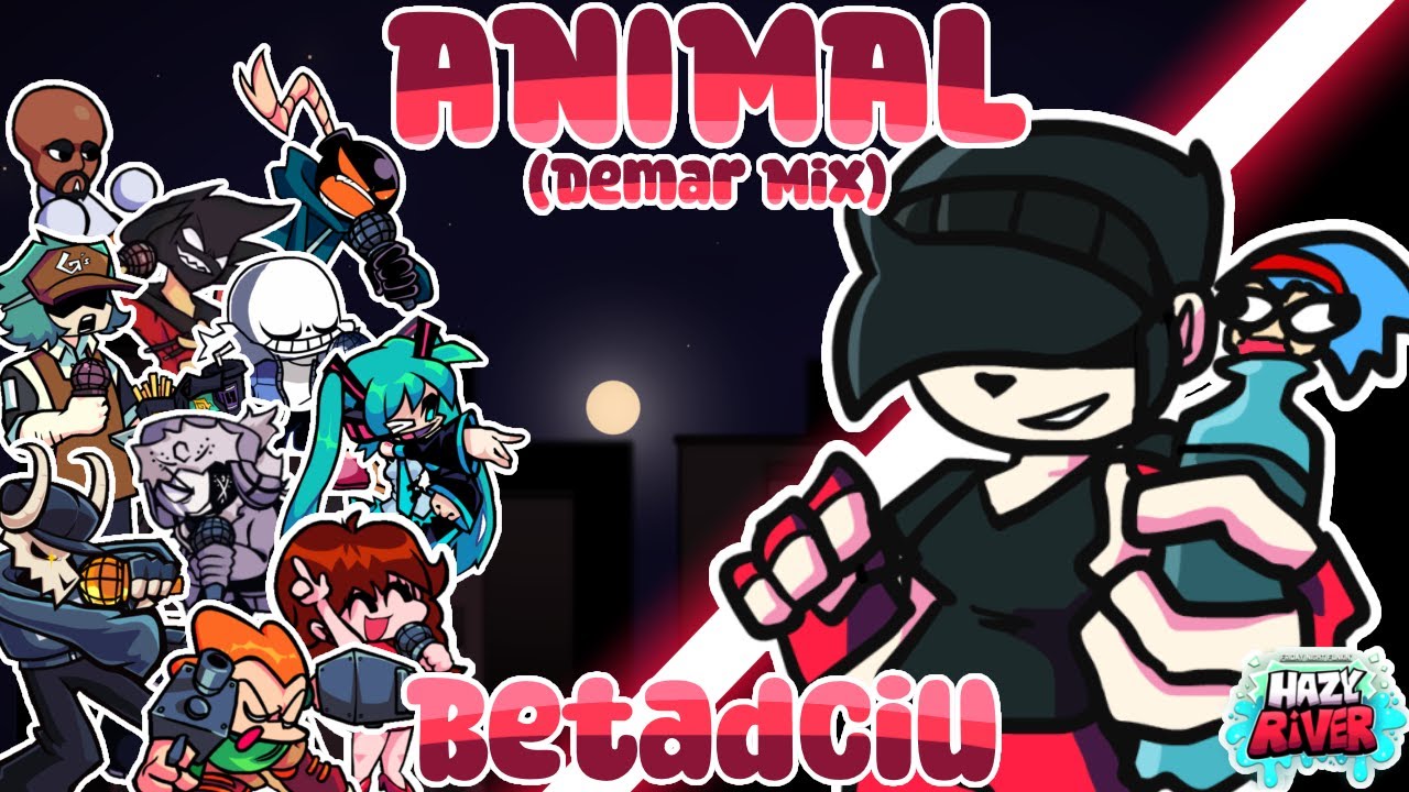 🎤🎶Animal (Demar Mix) Blantados But Every Turn a Different Character sings《FNF Animal (Demar Mix)》