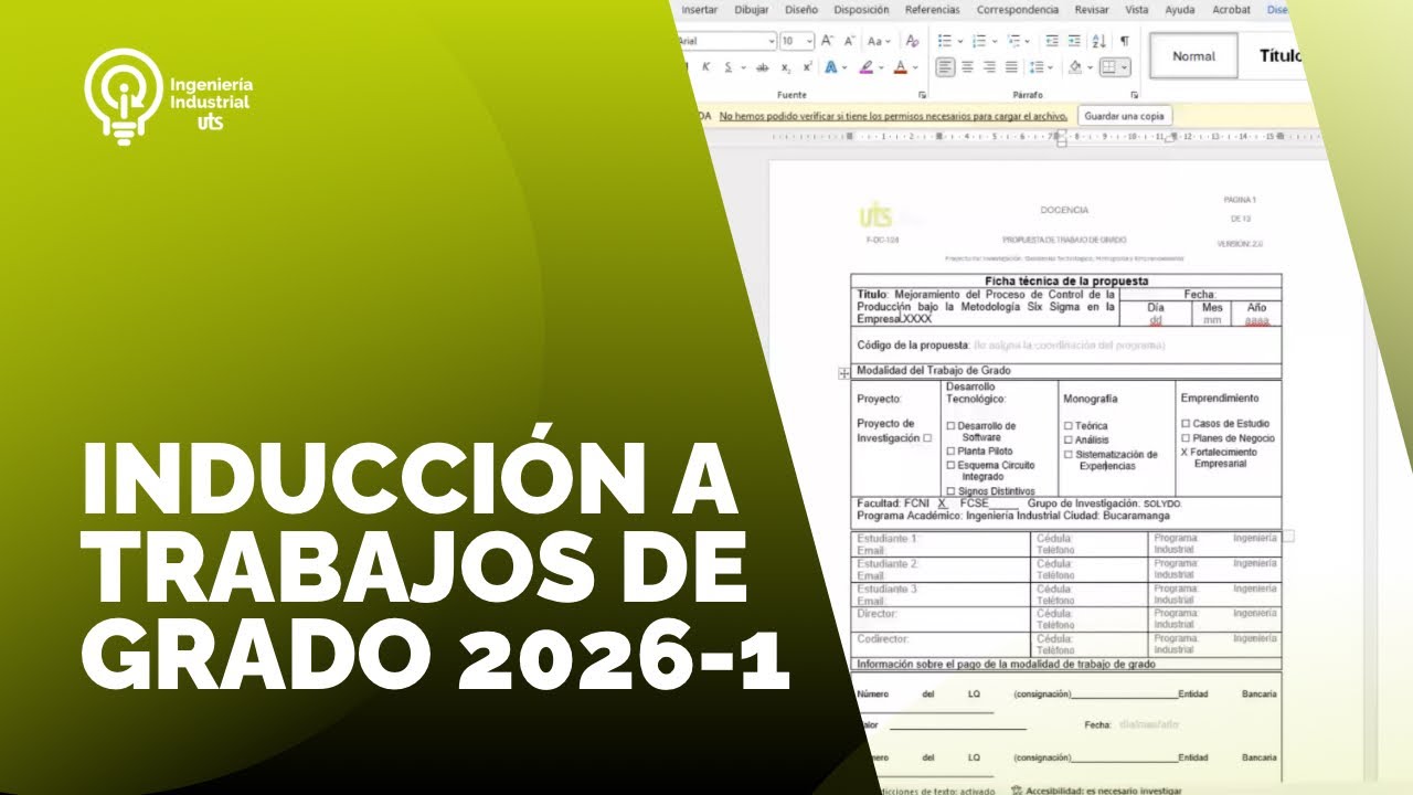 2026 1 Inducción Trabajo de Grado - Tecnología en Producción Industrial e Ingeniería Industrial