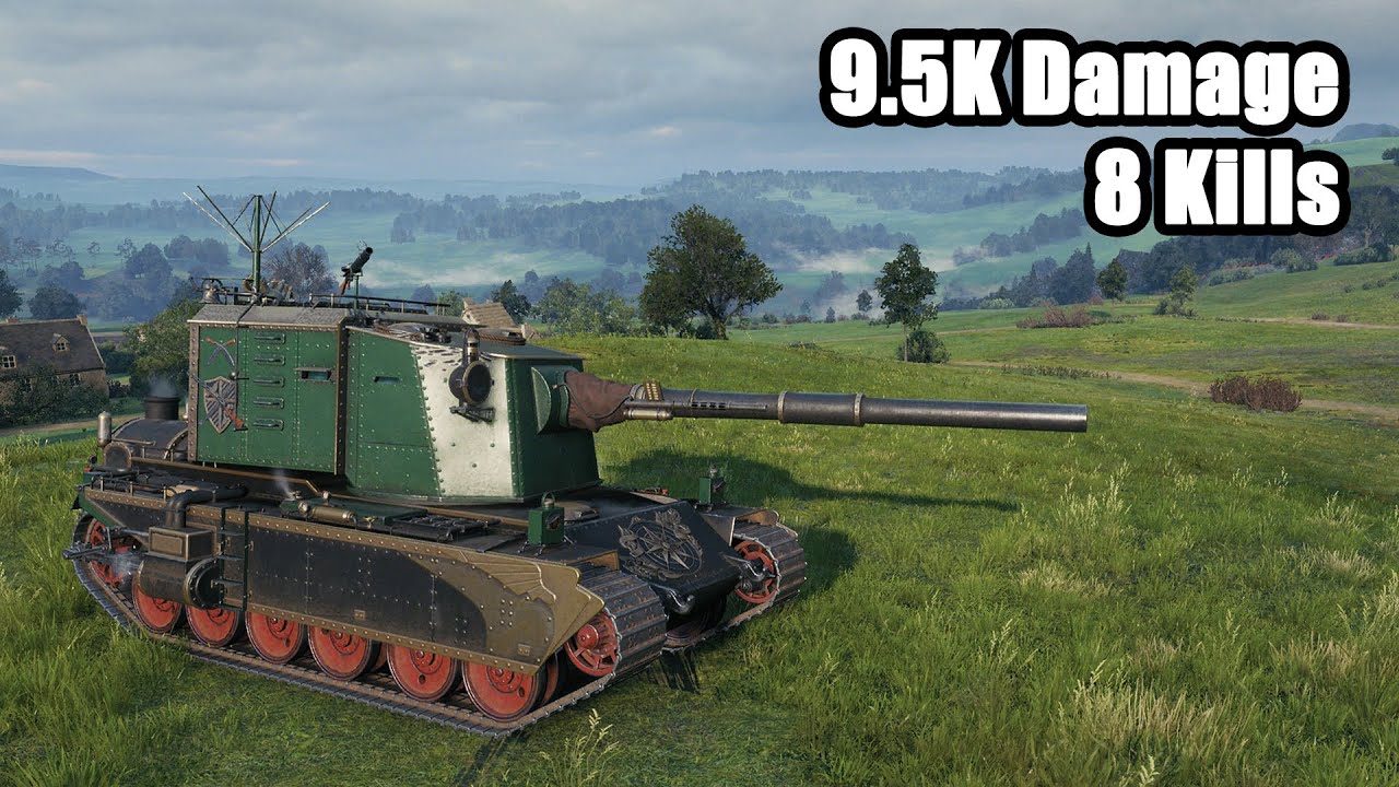FV4005  - 9.5k Damage, 8 Kills