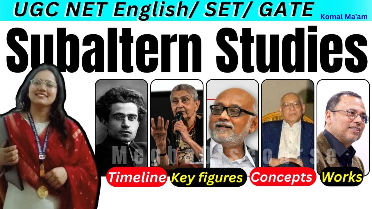 Подробная лекция по субалтернским исследованиям Комал Мам #ugcnetenglish #englishliterature