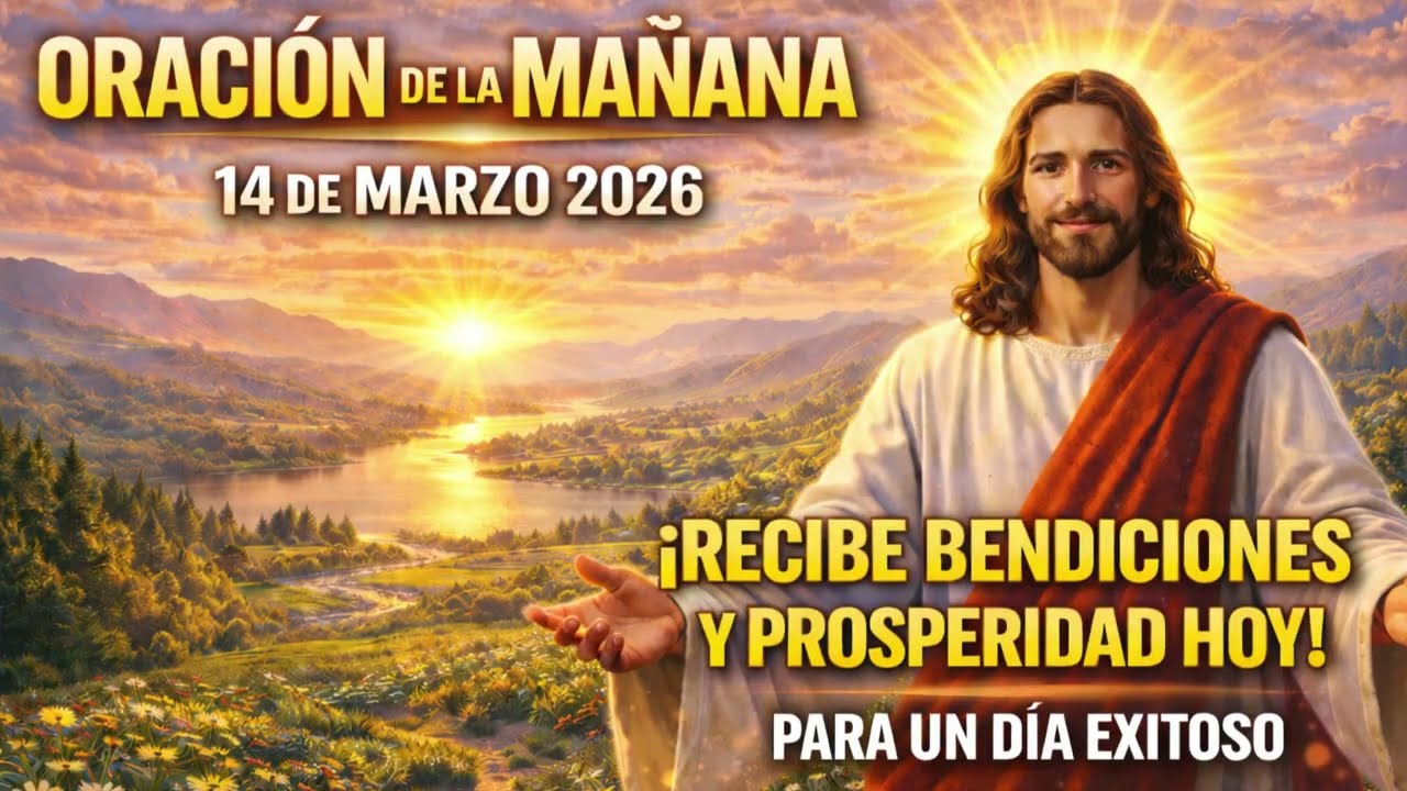 📢Detente -  Oración de la mañana para el 14 de marzo, día exitoso gracias al poder de tu fe.🙏