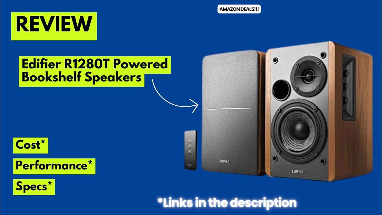 Edifier R1280T Powered Bookshelf Speakers Review – 42W RMS Wooden Studio Monitors for Home & Gaming