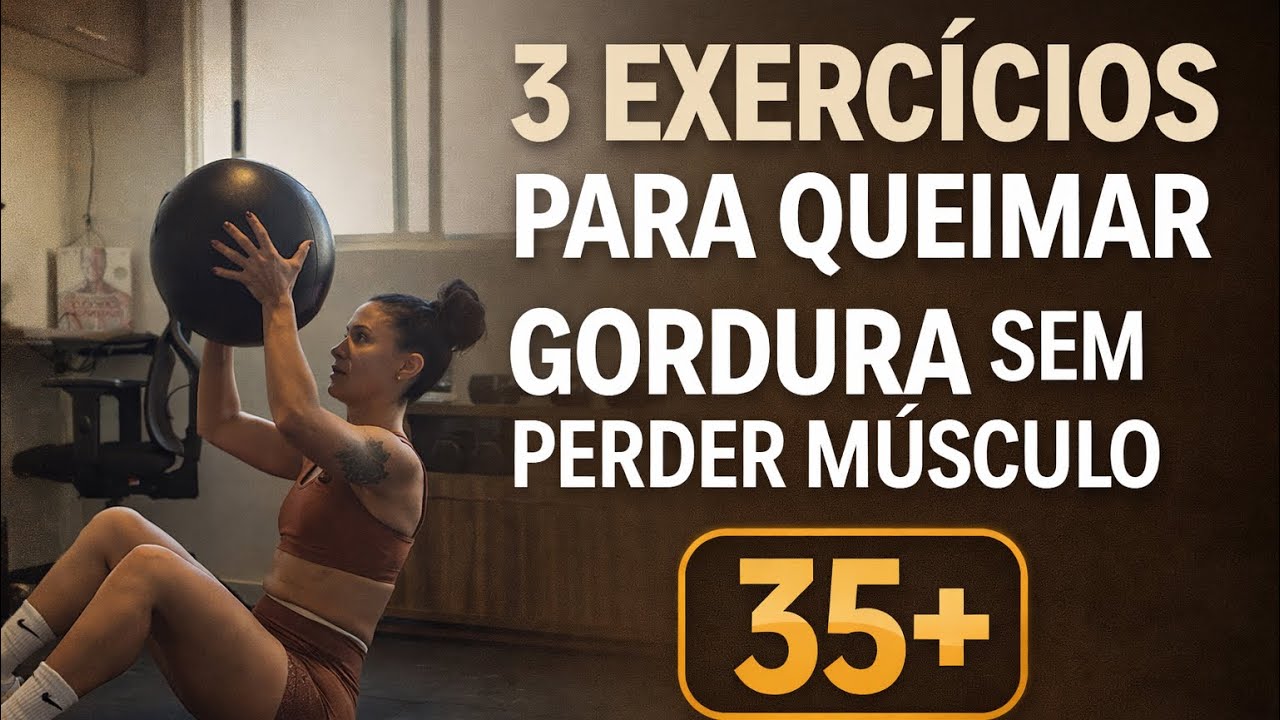 3 exercícios para queimar gordura sem perder músculo 35+