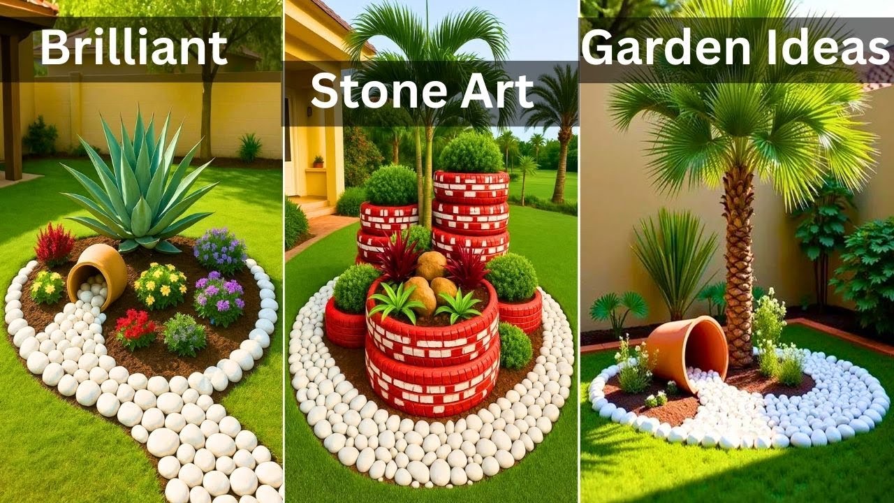50+ ideas for using decorative stone in the garden