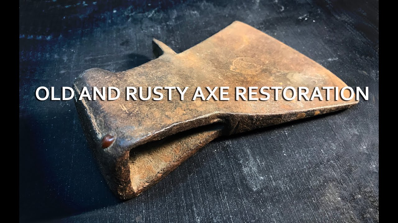 Very Old and Rusty Axe Restoration | Tools Revival